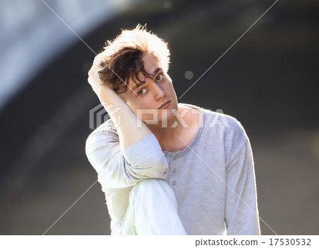 Portrait of a Young Man with Brown Hair 17530532