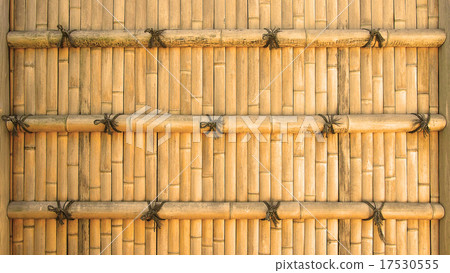 Traditional Japanese bamboo wall 17530555