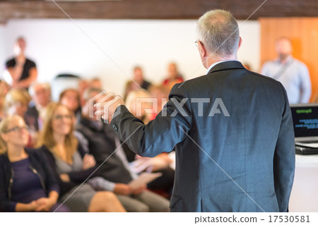 Speaker at Business Conference and Presentation. Speaker at Business Conference and Presentation. 17530581