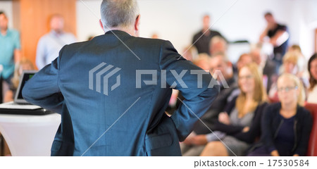 Businessman making a business presentation. Businessman making a business presentation. 17530584