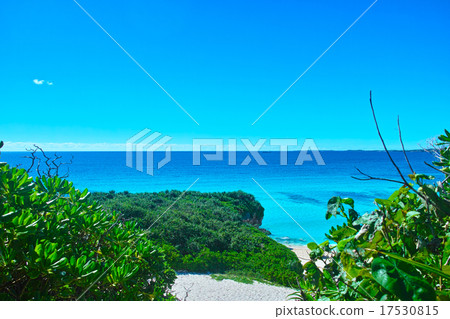 Miyakojima sandy beach in the midsummer 17530815