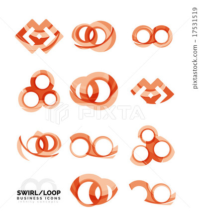 Set of infinity concepts, loop logo designs 17531519