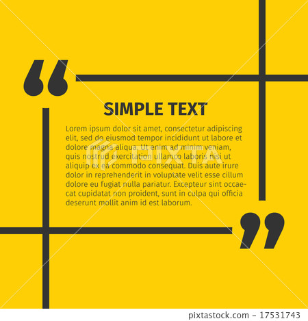 Square quote text bubble 17531743
