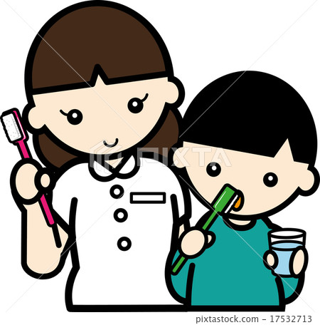 Dental hygienist who teaches tooth brushing Dental hygienist who teaches tooth brushing 17532713
