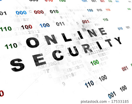 Security concept: Online Security on Digital Security concept: Online Security on Digital 17533185