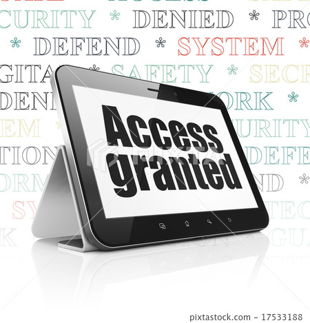 Privacy concept: Tablet Computer with Access 17533188