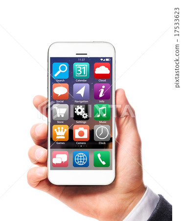 modern smartphone in hand modern smartphone in hand 17533623