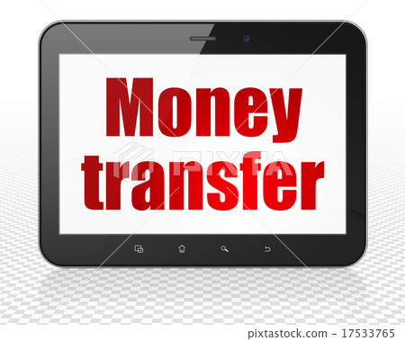 Business concept: Tablet Pc Computer with Money 17533765