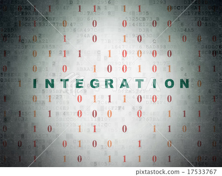 Finance concept: Integration on Digital Paper Finance concept: Integration on Digital Paper 17533767