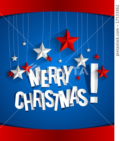 Creative Merry Christmas Greeting Card 17533862