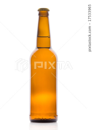 One bottle of beer isolated on white background One bottle of beer isolated on white background 17533965