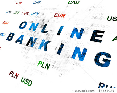 Finance concept: Online Banking on Digital 17534085