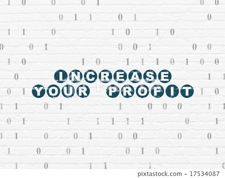 Business concept: Increase Your profit on wall 17534087