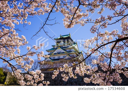 Osaka castle, Osaka, Japan Osaka castle, Osaka, Japan 17534608