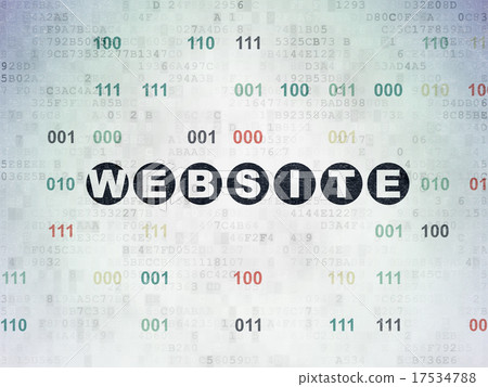 Web development concept: Website on Digital Paper - Stock Illustration ...