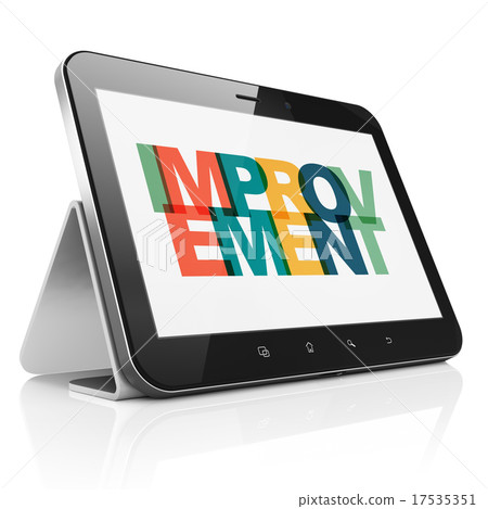 Business concept: Tablet Computer with Improvement 17535351