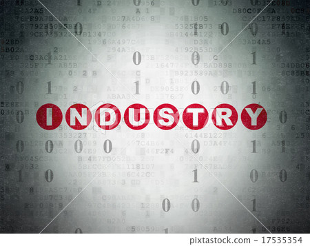 Finance concept: Industry on Digital Paper 17535354