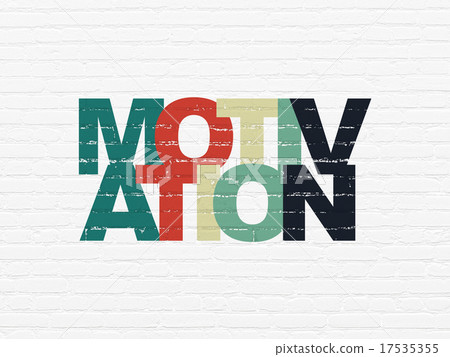 Finance concept: Motivation on wall background 17535355