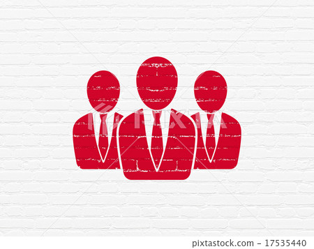News concept: Business People on wall background News concept: Business People on wall background 17535440