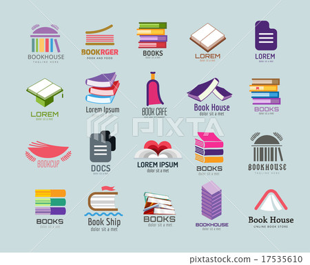 Book vector logo template set Book vector logo template set 17535610