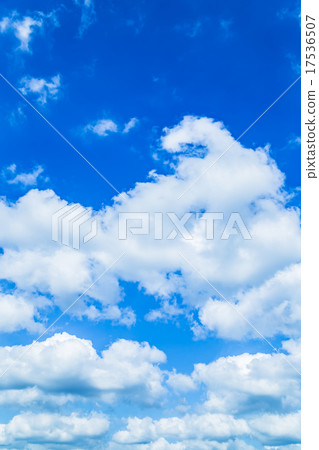 Sky Late summer sky Autumn sky September sky Blue sky Cotton cloud Cumulus Copy space Text space Composite background cloud 17536507