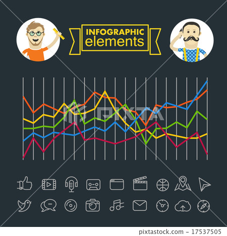 Business infographic elements illustration Business infographic elements illustration 17537505