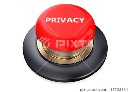 Privacy red push button Privacy red push button 17538564