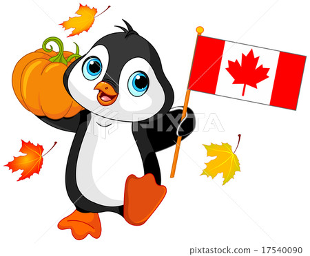 Canadian Thanksgiving Day Penguin Canadian Thanksgiving Day Penguin 17540090
