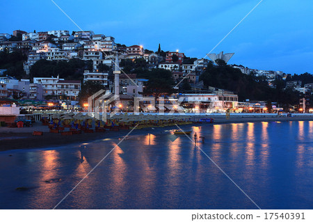 night landscape resort in Montenegro night landscape resort in Montenegro 17540391