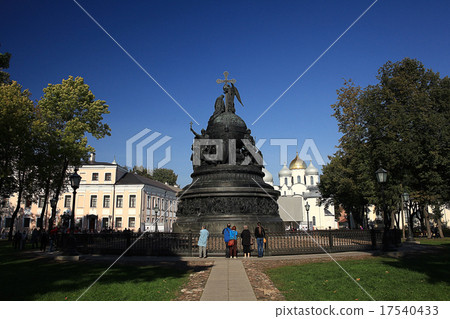 Orthodox monastery church domes of the Kremlin Fortress Orthodox monastery church domes of the Kremlin Fortress 17540433