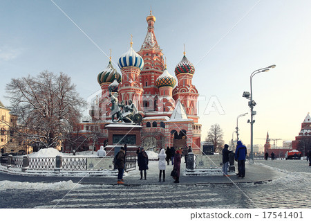 Moscow Kremlin Cathedral winter landscape embankment Moscow Kremlin Cathedral winter landscape embankment 17541401