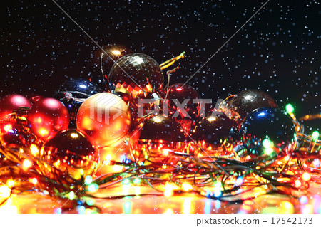 Christmas decorations for Christmas and New Year background Christmas decorations for Christmas and New Year background 17542173