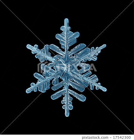 snowflake crystal black background 17542300