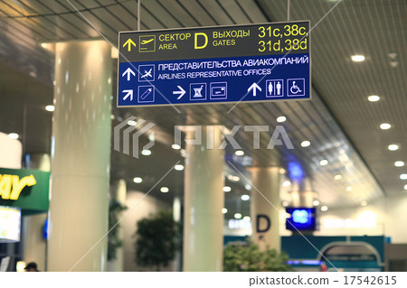 Moscow, RUSSIA ? JUNE 13: passengers are expected to pick up at the airport Sheremetyevo-2, the check in baggage on June 13, 2014, in Moscow, Russia 17542615