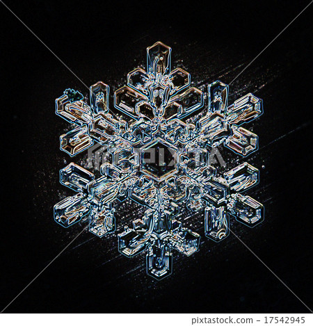 macro snowflake ice crystals present natural 17542945