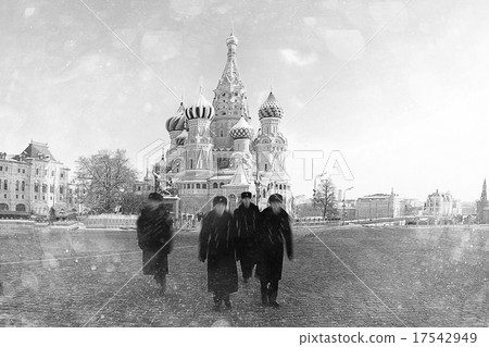Moscow Kremlin Cathedral winter landscape embankment Moscow Kremlin Cathedral winter landscape embankment 17542949