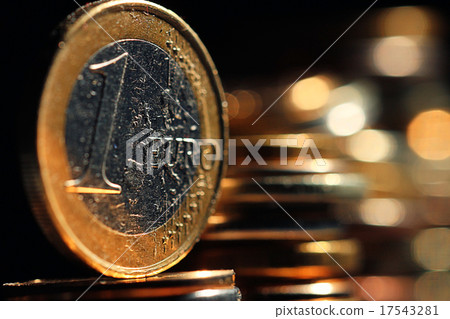 stacks of coins concept dollars euro dollar exchange rate economics stacks of coins concept dollars euro dollar exchange rate economics 17543281