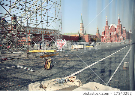 Moscow Red Square repair restoration views Moscow Red Square repair restoration views 17543292
