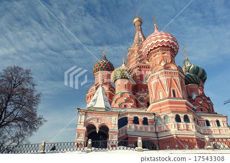 Moscow Kremlin Cathedral winter landscape embankment 17543308