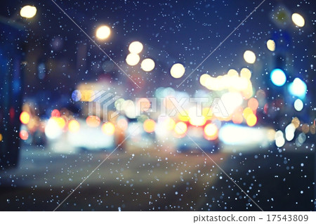 blurred night background city traffic road city lights winter snow glare blurred night background city traffic road city lights winter snow glare 17543809