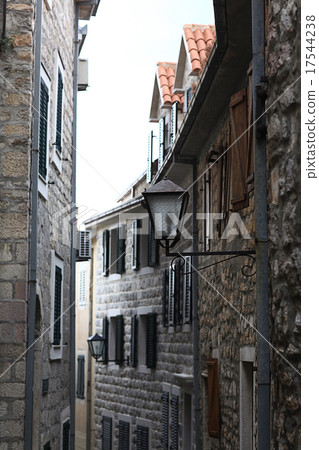 narrow streets of the old European city landscape narrow streets of the old European city landscape 17544238