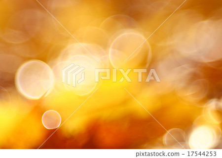golden orange autumn background blur bokeh, defocusing lens 17544253