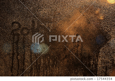 inscription on the wet glass new year 2015 17544354