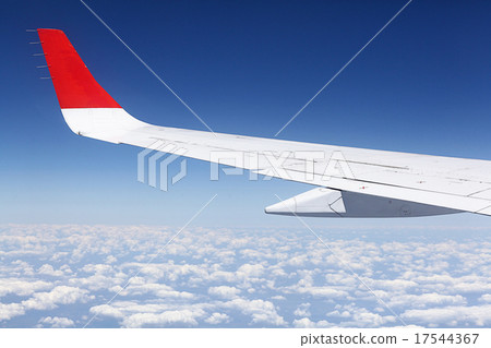 view from the airplane, wings sky view from the airplane, wings sky 17544367
