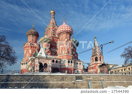 Moscow Kremlin Cathedral winter landscape embankment Moscow Kremlin Cathedral winter landscape embankment 17544390