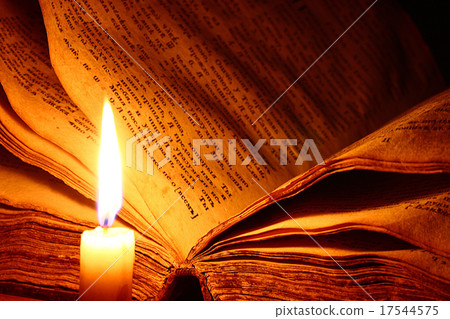 concept of knowledge, vintage book candle 17544575