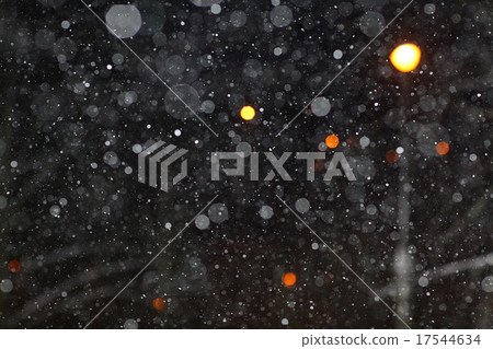 Abstract black white snow texture on black background for overlay 17544634