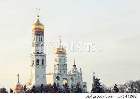 Moscow Kremlin Cathedral winter landscape embankment Moscow Kremlin Cathedral winter landscape embankment 17544862