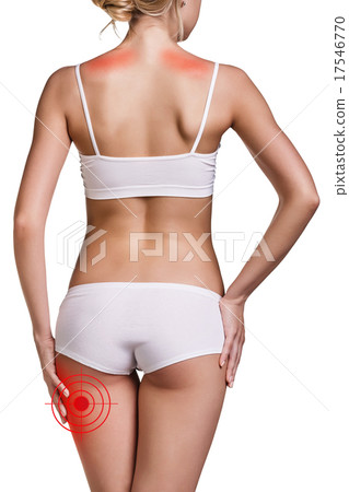 Young woman feels pain Young woman feels pain 17546770
