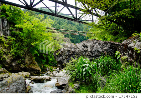 Okutama Stream and Bridge 17547152